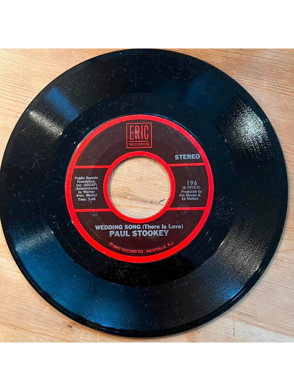 Paul Stookey - Wedding Song(There is Love)/Sebastian 45rpm VG+ R11